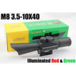 Оптичний приціл 3,5-10x40 з лазерним цілеукозателем Nikula Accurate M7 з підсвічуванням шкали