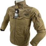 Тактична камуфляжна фліосова куртка WolfTrap Gendarmerie S, XXL койот