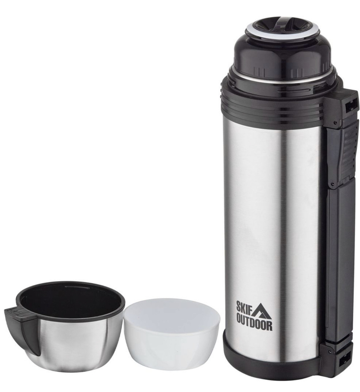 3954543399_termos-z-chashkami Термос з чашками Skif Outdoor Traveller 1.5 L. Silver - Зображення 1