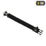 M-Tac браслет паракорд із компасом, іскристиком і свистком Black - Зображення 2