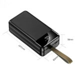 Power bank 50000 mah 4 вбудовані кабелі ProTech Powerbank з дисплеєм - Зображення 5