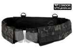 Пояс Condor Slim Battle Belt Molle. Чорний мультикам