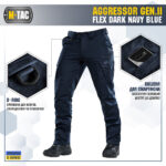 M-Tac брюки Aggressor Gen II Flex Dark Navy Blue 36/30 - Зображення 3