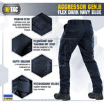 M-Tac брюки Aggressor Gen II Flex Dark Navy Blue 36/30 - Зображення 5