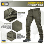 M-Tac брюки Aggressor Gen II Flex Army Olive - Зображення 3