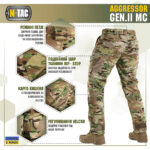 M-Tac штани Aggressor Gen.II рипстоп MC - Зображення 5