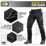 M-Tac штани Aggressor Gen II Flex Black - Зображення 2