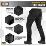 M-Tac штани Aggressor Gen II Flex Black - Зображення 5