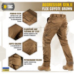 M-Tac брюки Aggressor Gen II Flex Coyote Brown - Зображення 5