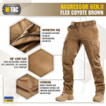 M-Tac брюки Aggressor Gen II Flex Coyote Brown - Зображення 2