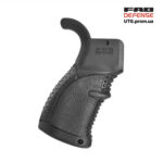 Ручка пістолетна FAB Defense AGR-43 прогумована для M4/M16/AR15. Колір чорний