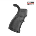 Ручка пістолетна FAB Defense AGR-43 прогумована для M4/M16/AR15. Колір чорний