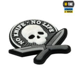 M-Tac нашивка No Knife - No Life 3D PVC Black/White - Зображення 2