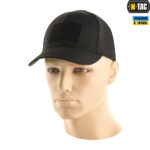 M-Tac бейсболка тактична Elite Flex рипстоп Black