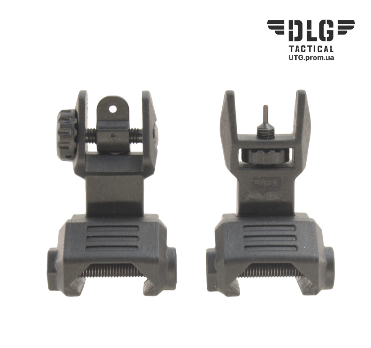 4351788786_visoka-mushka-z Висока мушка з цілком DLG Tactical (DLG-167) складані на Picatinny, чорний - Зображення 1
