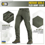 M-Tac брюки Patriot Gen.II Flex Army Olive - Зображення 2