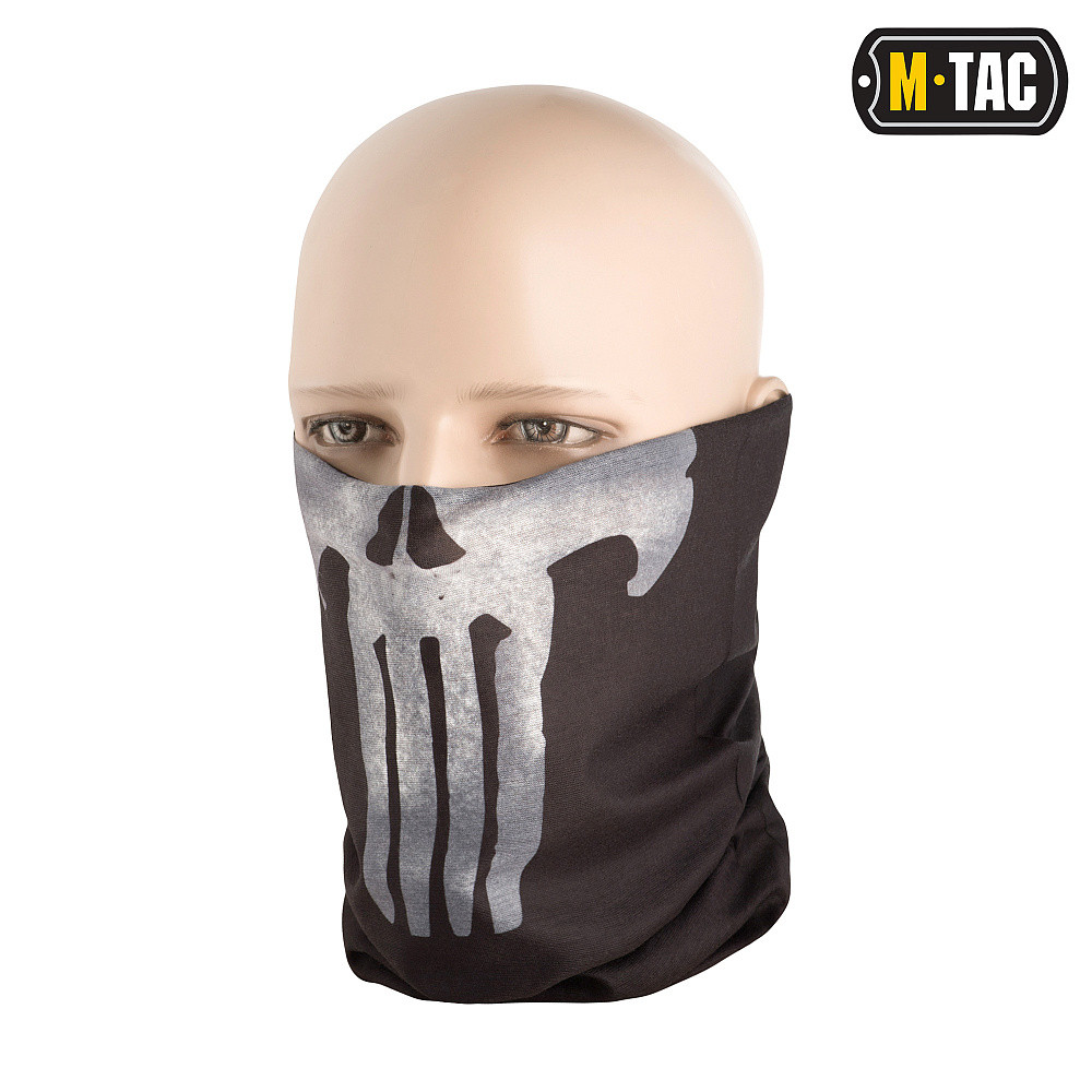 4381080026_m-tac-sharf-truba-oblegchennyj M-Tac шарф-труба облегченный Punisher Black - Зображення 1
