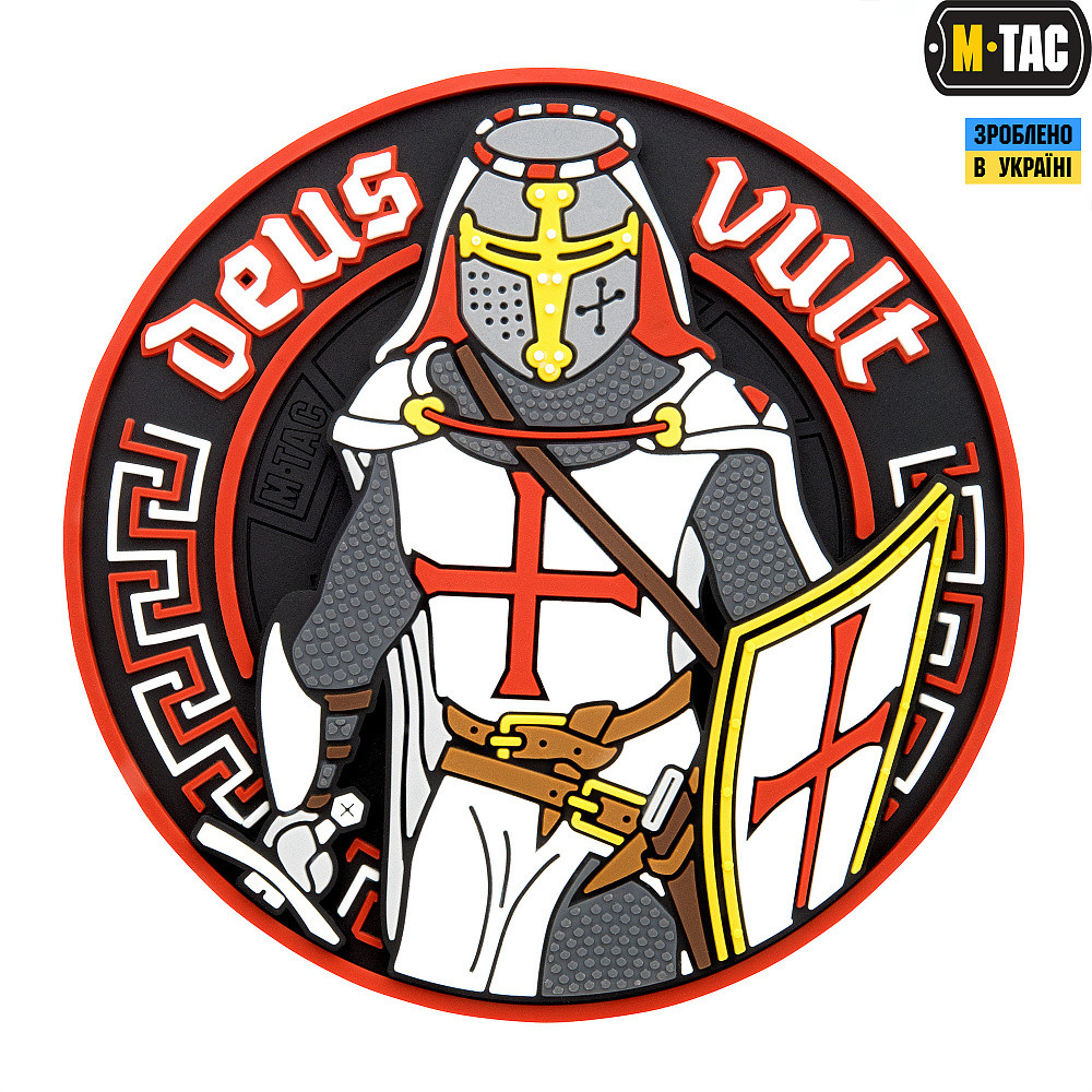 4439070874_m-tac-nashivka-deus M-TAC НАШИВКА DEUS VULT 3D PVC - Зображення 1
