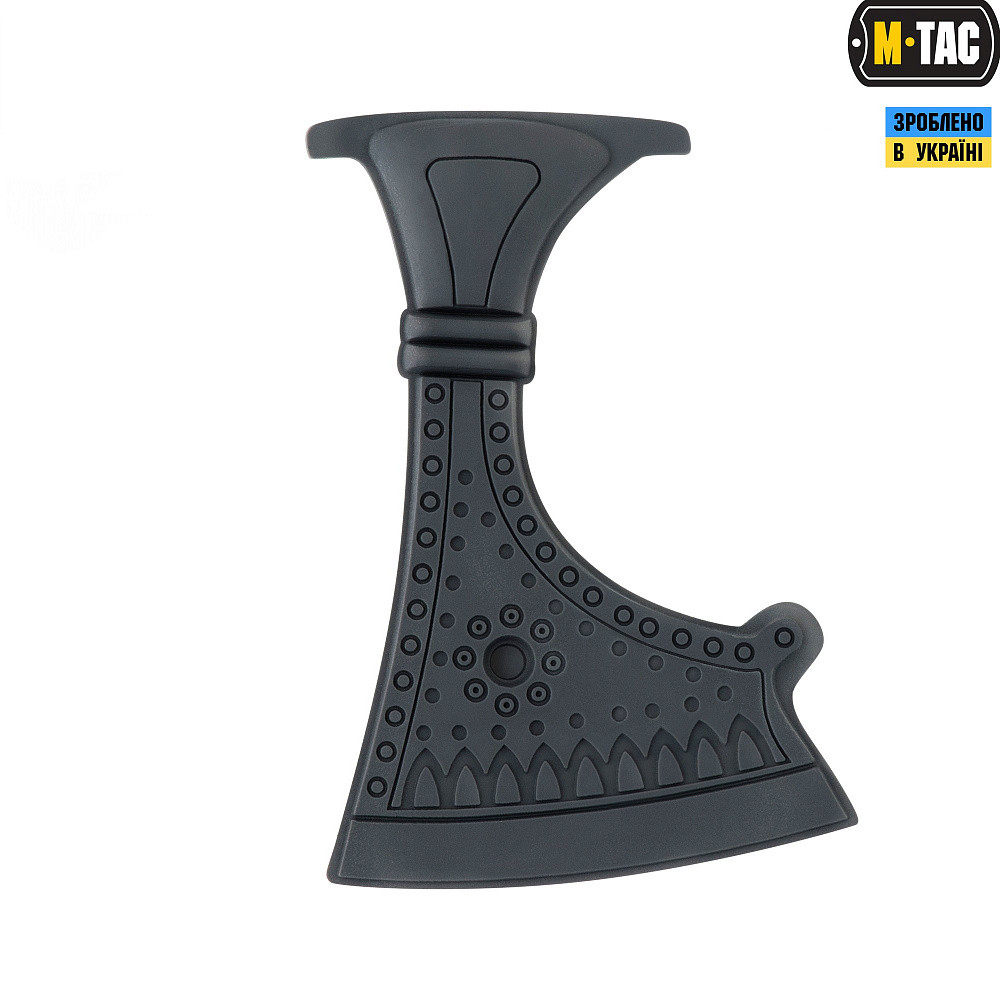 4439531570_m-tac-nashivka-sokira M-TAC НАШИВКА СОКИРА ПЕРУНА PVC GREY - Зображення 1