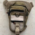 Тактична поясна/ніжна сумка кобура зі спеціальним відділенням койот