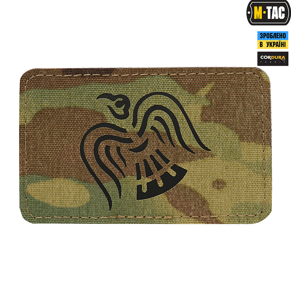4470002053_m-tac-nashivka-znamya M-Tac нашивка Знам'я Ворона Laser Cut Multicam/Black - Зображення 1