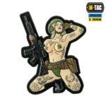 M-Tac нашивка Tactical girl PVC Grеy