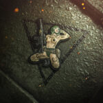 M-Tac нашивка Tactical girl PVC Grеy - Зображення 5