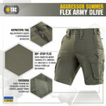 M-Tac шорти Aggressor Summer Flex Army Olive - Зображення 2