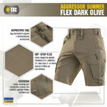 M-Tac шорти Aggressor Summer Flex Dark Olive - Зображення 2