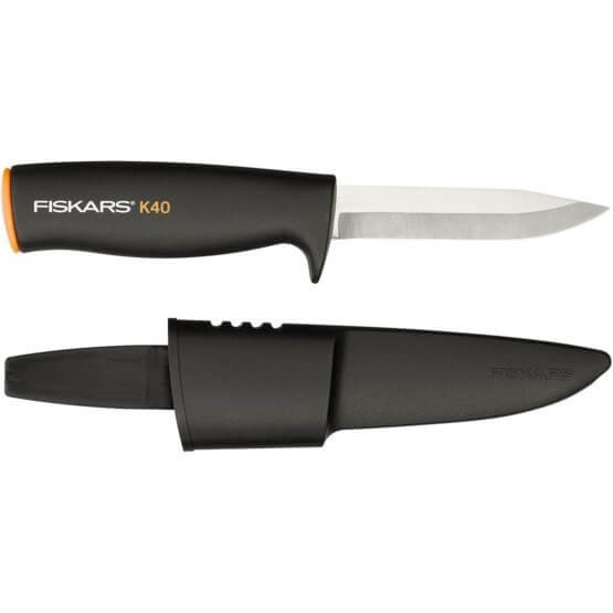 4650869945_nizh-zagalnogo-priznachennya Ніж загального призначення Fiskars з чохлом K40 - Зображення 1