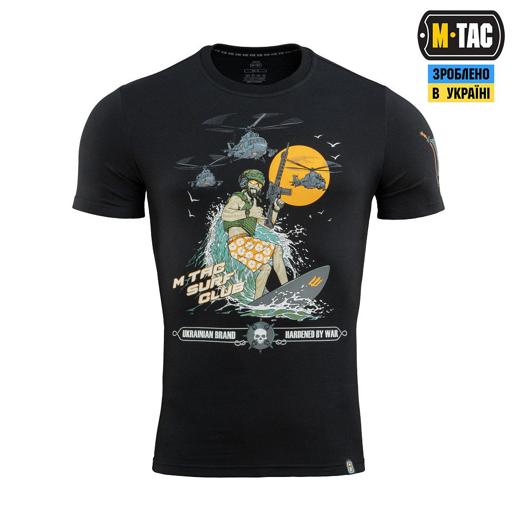 4834192709_m-tac-futbolka-surf M-TAC ФУТБОЛКА SURF CLUB BLACK - Зображення 1