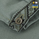 M-TAC ВИШИВАНКА 100% ЛЬОН СІРО-ЗЕЛЕНА - Зображення 5
