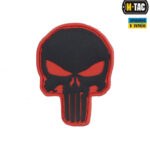 M-TAC НАШИВКА PUNISHER PVC RED/BLACK