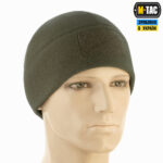 M-TAC ШАПКА WATCH CAP ELITE ФЛІС (320Г/М2) З ЛИПУЧКОЮ DARK OLIVE - Зображення 2