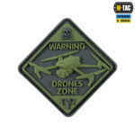 M-TAC НАШИВКА DRONES ZONE PVC OLIVE