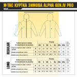 M-TAC КУРТКА ЗИМНЯ ALPHA GEN.III PRO DARK OLIVE - Зображення 5