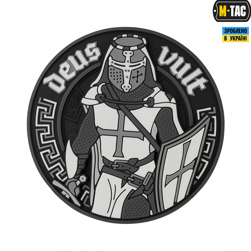 6224508853_m-tac-nashivka-deus M-TAC НАШИВКА DEUS VULT 3D PVC COYOTE - Зображення 1