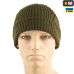 M-Tac шапка в'язана 100% акрил  Dark Olive - Зображення 2