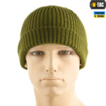 M-Tac шапка в'язана 100% акрил  Olive - Зображення 2