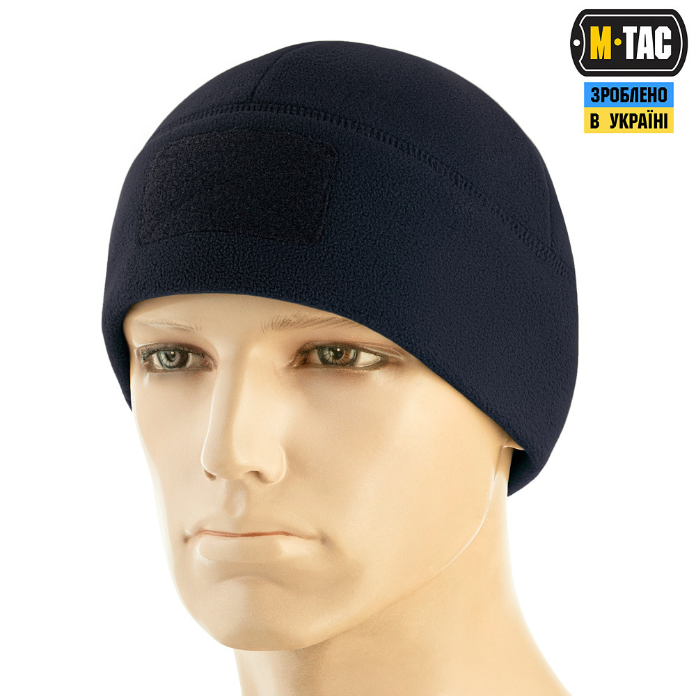 6278702833_m-tac-shapka-watch M-Tac шапка Watch Cap Elite флис (320г/м2) з липучкою Dark Navy Blue - Зображення 1