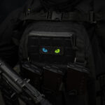 M-Tac нашивка Cat Eyes Laser Cut Black/Yellow/Blue/GID - Зображення 4
