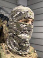 Набір  шапка + баф зимовий флісовий сірий мультикам - Зображення 5