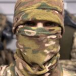 Набір  шапка + баф зимовий флісовий мультикам