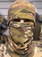 Набір  шапка + баф зимовий флісовий мультикам