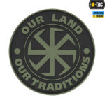 M-TAC НАШИВКА OUR LAND PVC Olive