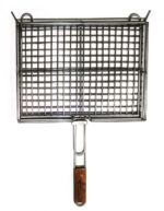 Решітка гриль з нержавіючої сталі ручної роботи. 400х300х60 мм. прут: 6х4 - Зображення 4